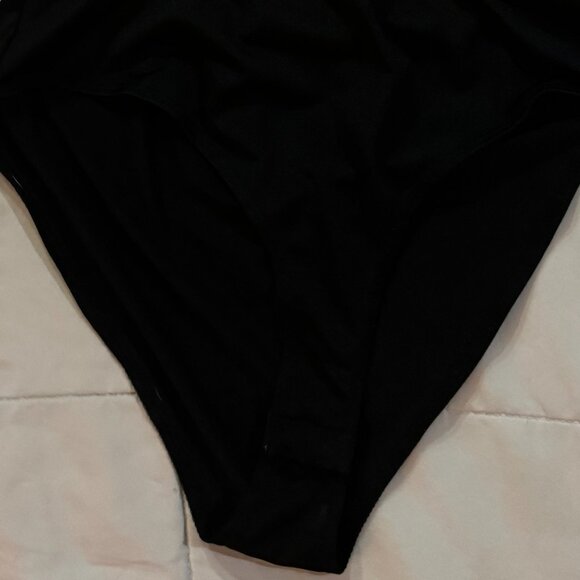 Brown Black Choker Cage Chest 1pc Body Suit Bodysuit Leotard Womans sz Small - Picture 5 of 5